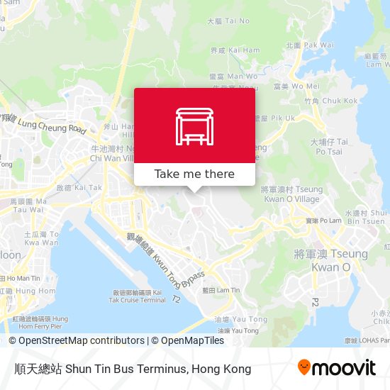 順天總站 Shun Tin Bus Terminus map