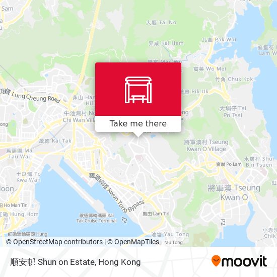 順安邨 Shun on Estate map