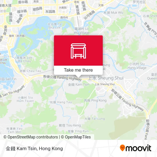金錢 Kam Tsin map