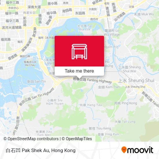 白石凹 Pak Shek Au地圖