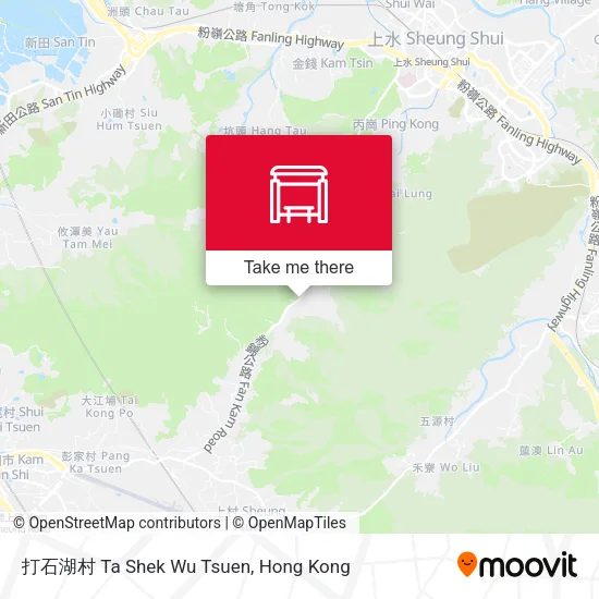 打石湖村 Ta Shek Wu Tsuen map