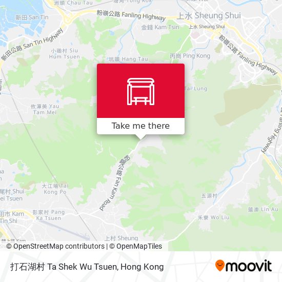 打石湖村 Ta Shek Wu Tsuen map