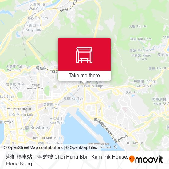 彩虹轉車站－金碧樓 Choi Hung Bbi - Kam Pik House map