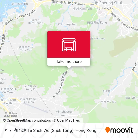 打石湖石塘 Ta Shek Wu (Shek Tong)地圖