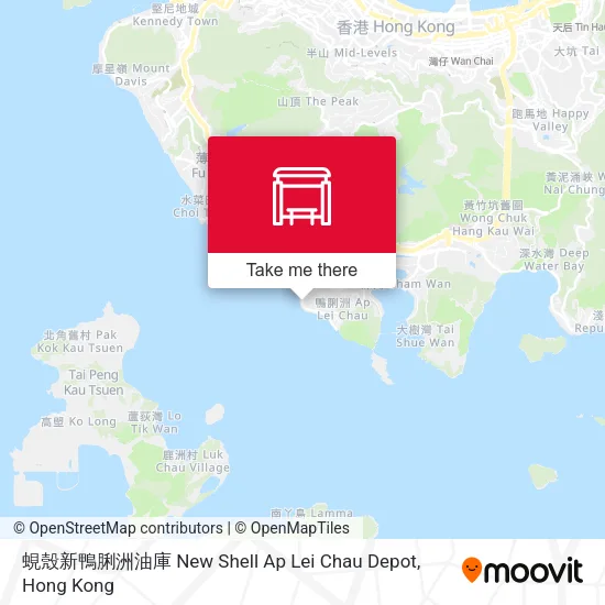 蜆殼新鴨脷洲油庫 New Shell Ap Lei Chau Depot地圖
