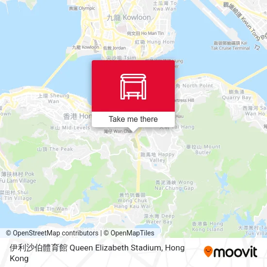 伊利沙伯體育館 Queen Elizabeth Stadium地圖