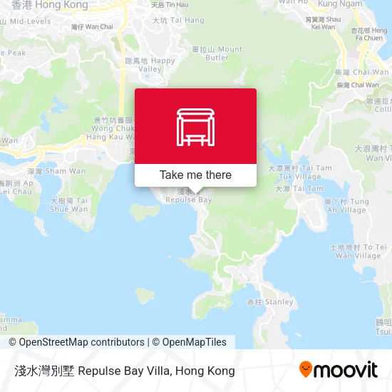 淺水灣別墅 Repulse Bay Villa map
