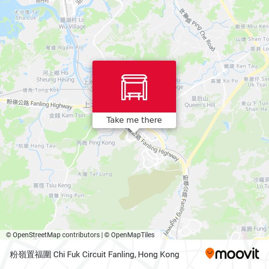 粉嶺置福圍 Chi Fuk Circuit Fanling map