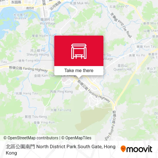 北區公園南門 North District Park South Gate map
