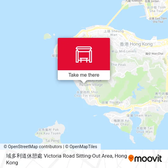 域多利道休憩處 Victoria Road Sitting-Out Area地圖