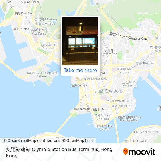 奧運站總站 Olympic Station Bus Terminus map