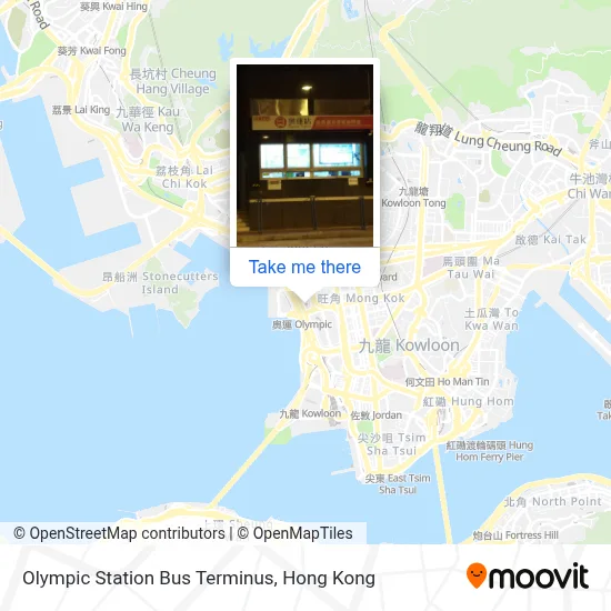 奧運站總站 Olympic Station Bus Terminus map