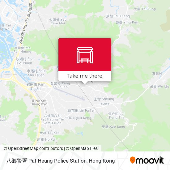 八鄉警署 Pat Heung Police Station map