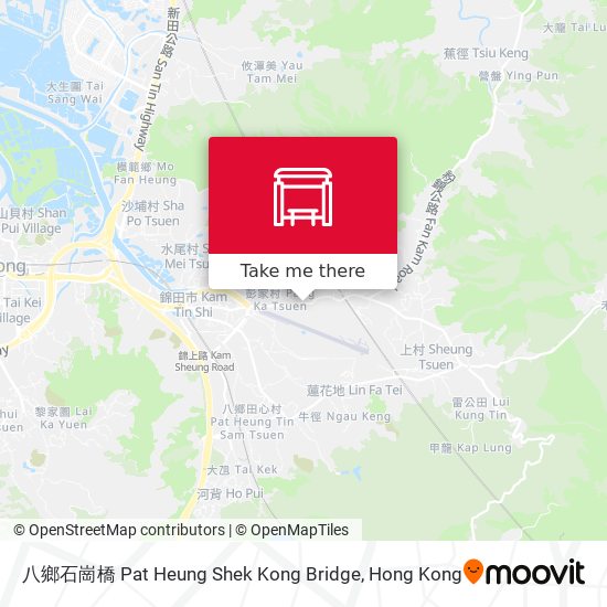 八鄉石崗橋 Pat Heung Shek Kong Bridge map