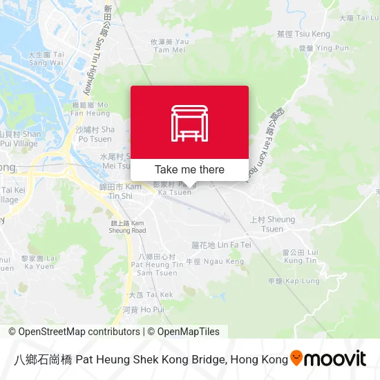 八鄉石崗橋 Pat Heung Shek Kong Bridge map