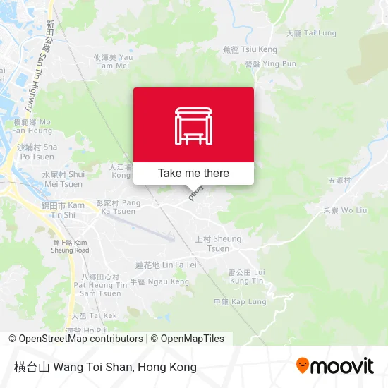 橫台山 Wang Toi Shan map