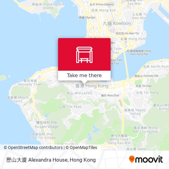 歷山大廈 Alexandra House map
