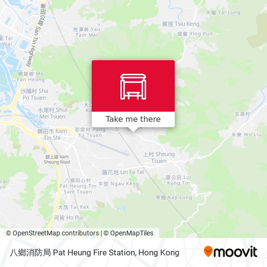 八鄉消防局 Pat Heung Fire Station map