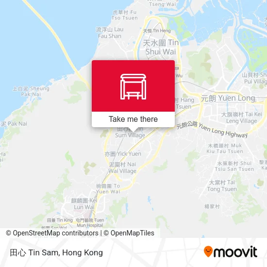 田心 Tin Sam map