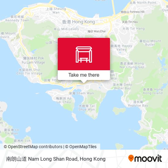 南朗山道 Nam Long Shan Road map