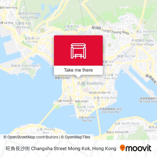 旺角長沙街 Changsha Street Mong Kok map