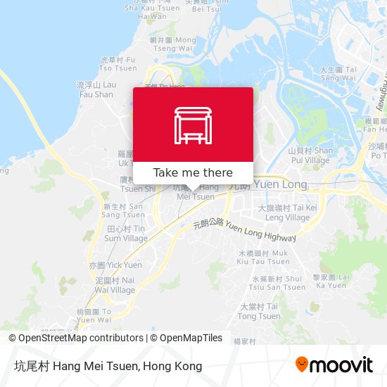 坑尾村 Hang Mei Tsuen map