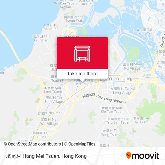 坑尾村 Hang Mei Tsuen map