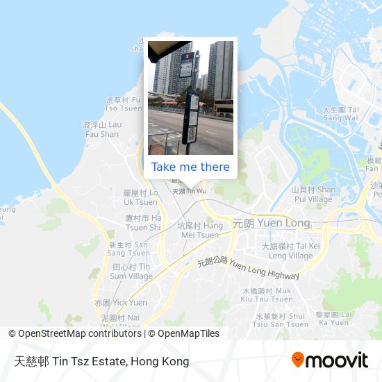 天慈邨 Tin Tsz Estate map