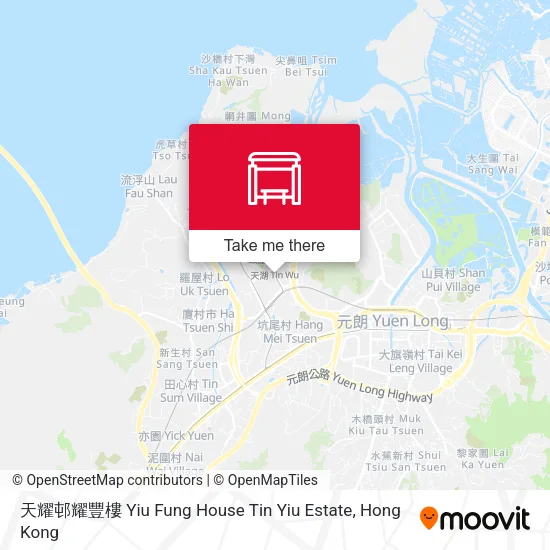 天耀邨耀豐樓 Yiu Fung House Tin Yiu Estate地圖