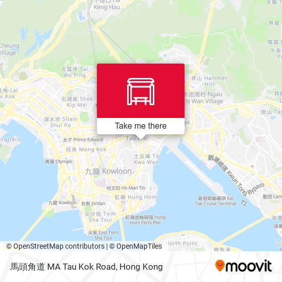 馬頭角道 MA Tau Kok Road map