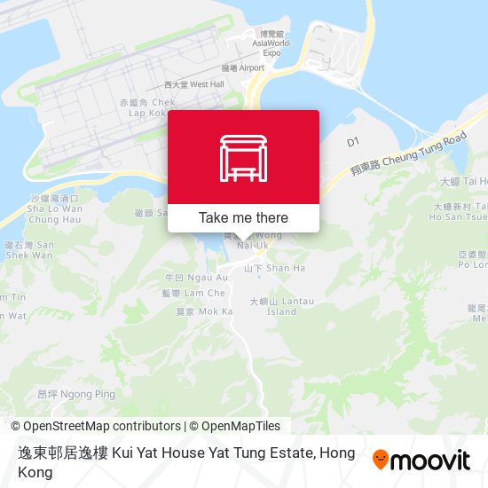 逸東邨居逸樓 Kui Yat House Yat Tung Estate map