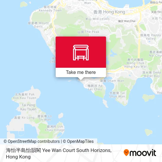 海怡半島怡韻閣 Yee Wan Court South Horizons地圖