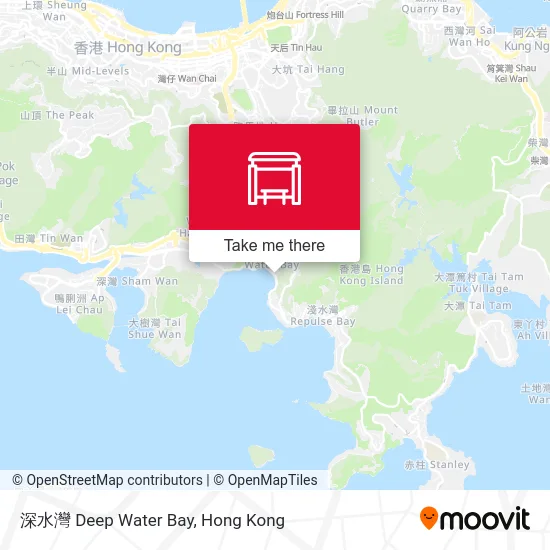 深水灣 Deep Water Bay map