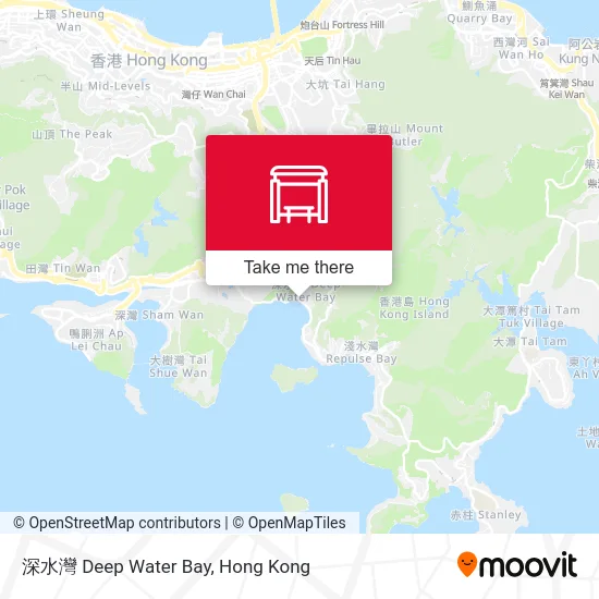 深水灣 Deep Water Bay map