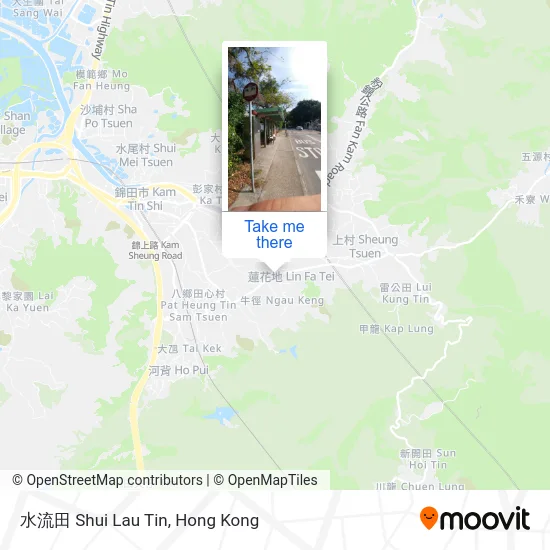 水流田 Shui Lau Tin map