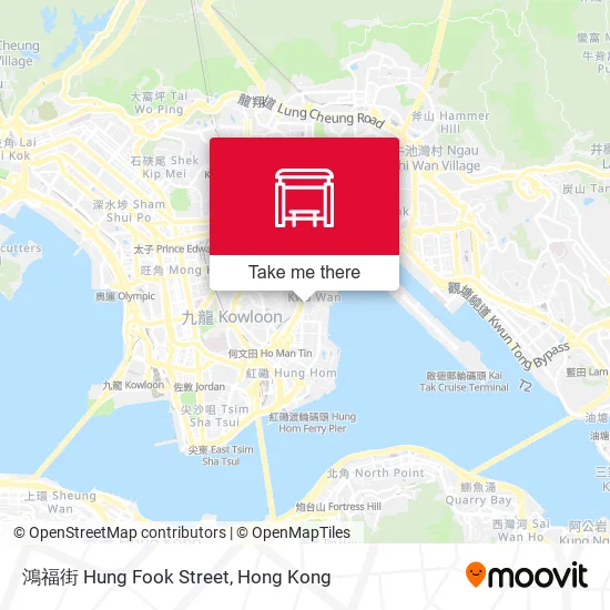 鴻福街 Hung Fook Street map