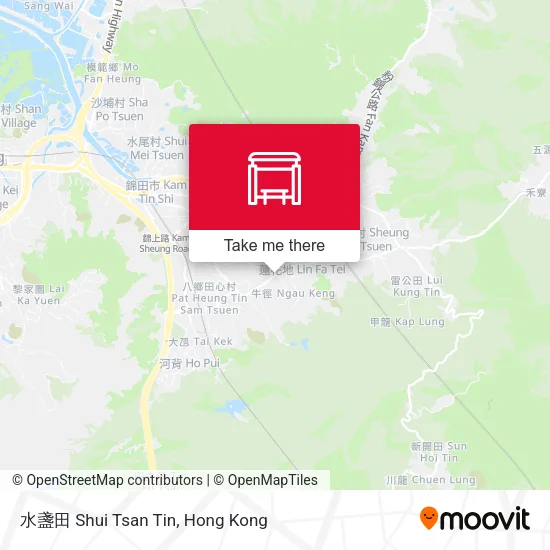 水盞田 Shui Tsan Tin map