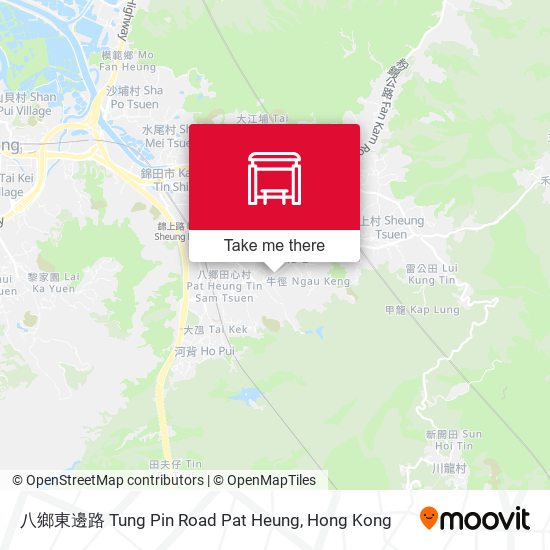 八鄉東邊路 Tung Pin Road Pat Heung map