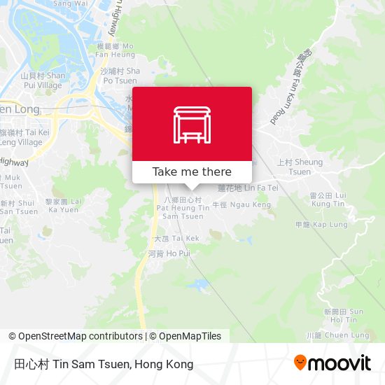 田心村 Tin Sam Tsuen map