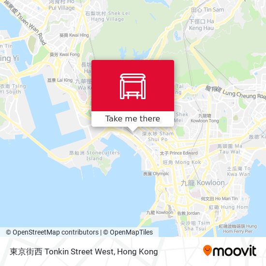 東京街西 Tonkin Street West map