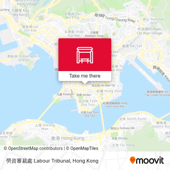 勞資審裁處 Labour Tribunal地圖