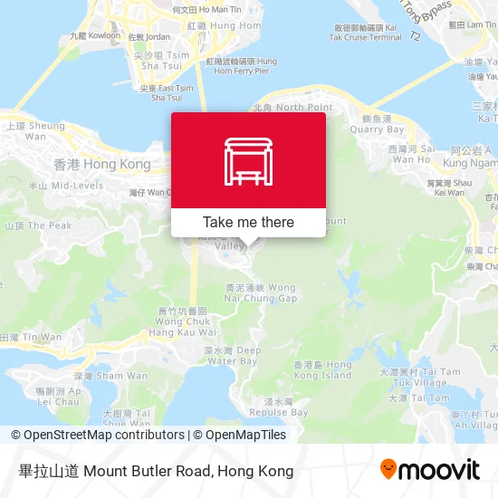 畢拉山道 Mount Butler Road map
