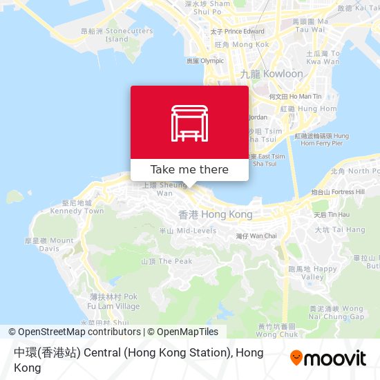 中環(香港站) Central (Hong Kong Station) map
