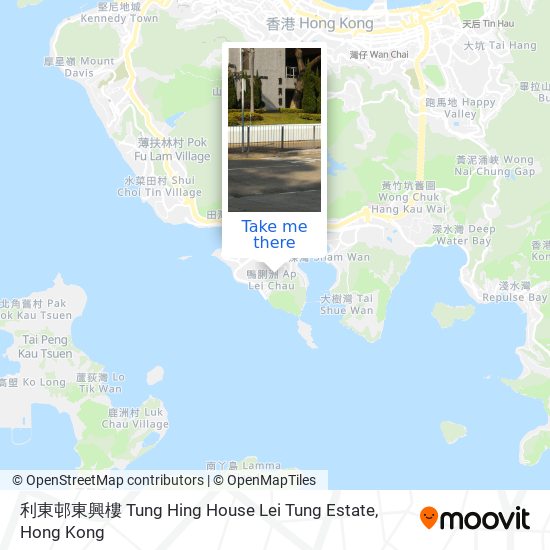 利東邨東興樓 Tung Hing House Lei Tung Estate map