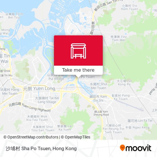 沙埔村 Sha Po Tsuen map