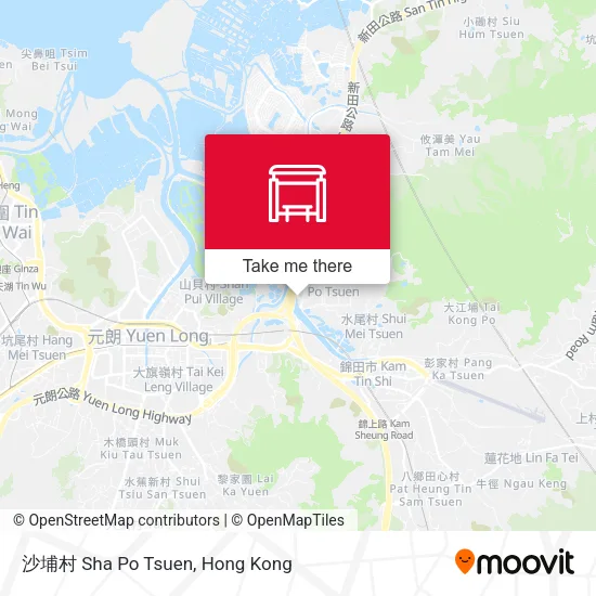 沙埔村 Sha Po Tsuen map