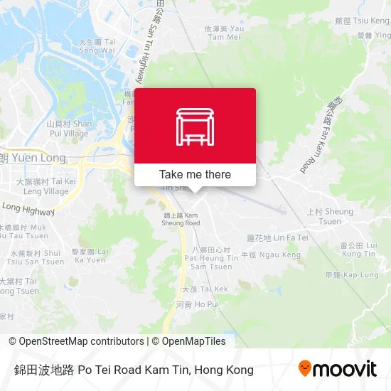 錦田波地路 Po Tei Road Kam Tin map