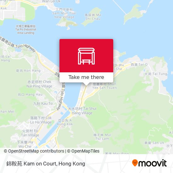 錦鞍苑 Kam on Court map
