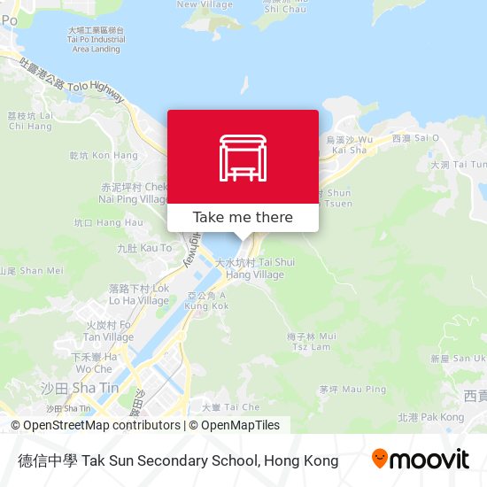 德信中學 Tak Sun Secondary School map