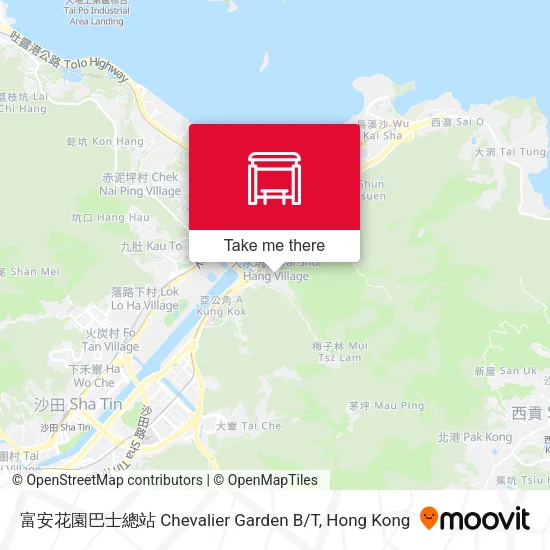 富安花園巴士總站 Chevalier Garden B/T地圖